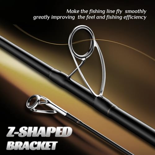 Finesse 3,3 m Kohlefaser Surf Casting Angelrute, ultraleichte hochempfindliche Graphitstange, Salzwasser/Offshore-Surf-Angelrute mit korrosionsbeständigen Führungen – Bild 2