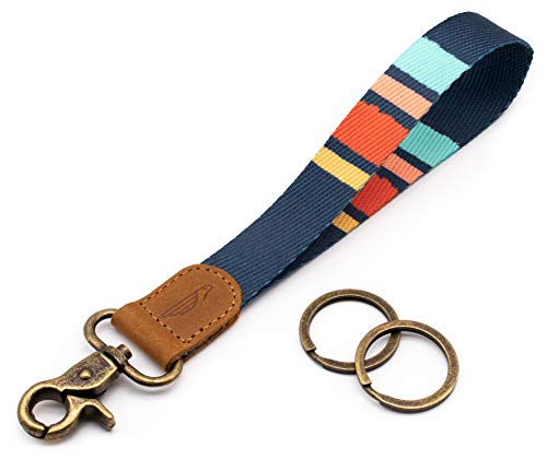 Image of POCKT Keychain Wristlet for Women and Men, Cute Wrist Lanyard for Keys, Short Key Chain Strap for Car Keys, Wallet, ID Badge & Phone | Cali