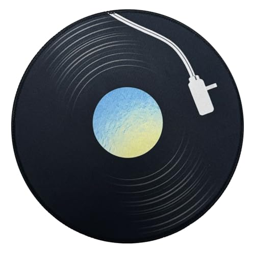 Tapis de souris rond élégant Veemoon en caoutchouc pour le télétravail à la maison