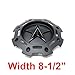 XD SERIES KMC 811 Rockstar 2 Matte Black w Black Star Center Cap SC-198 SC-190