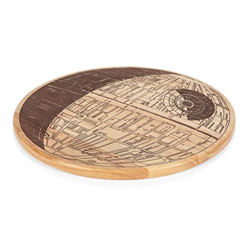 Tabla de cortar redonda de madera Star Wars Death Star 16” miniatura 4