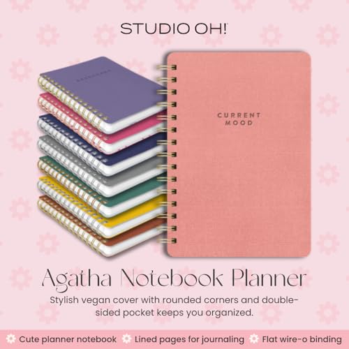 Carnet de notes à spirale Agatha Studio Oh rose corail pour l'organisation - 3