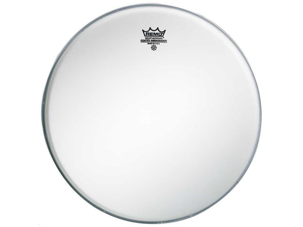 Remo drumhead Ambassador white roughened Pre-International 9-5/8" BA-0110-PR, Weiß