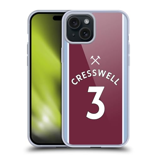 Regalo para aficionados West Ham funda iPhone 15 Plus Cresswell