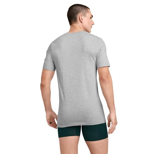 Image of Jockey Classic Crew Neck Undershirt- 3 Pack - 100% Cotton T-Shirts for Men