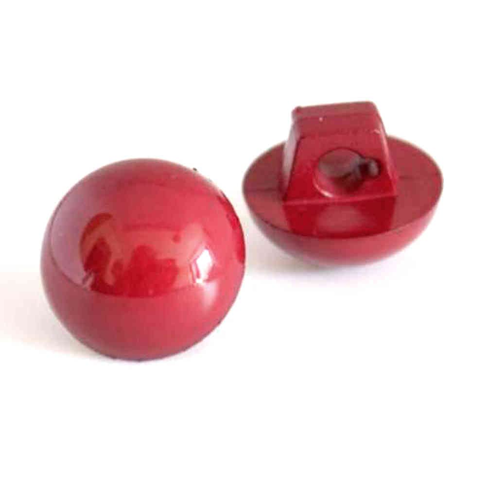 Dome Half Ball Shank Buttons Burgundy/Wine 10mm and 11.5mm (100, 10mm)