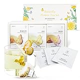 KKOKDAM Fancy Korean Tea Set Sampler β 3 Flavor Yellow Teas, Variety Pack with Butterfly Bags β Perfect and Elegant Korean Gift Box for Women- Perfect as Unique Tea Gifts or Gift Set for Women