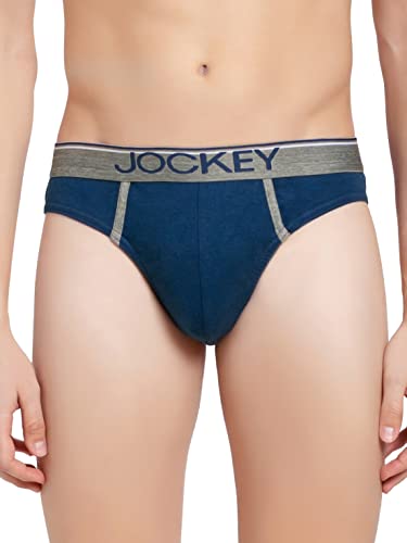 Image of Jockey 8044 Men's Super Combed Cotton Rib Solid Brief with Ultrasoft Waistband