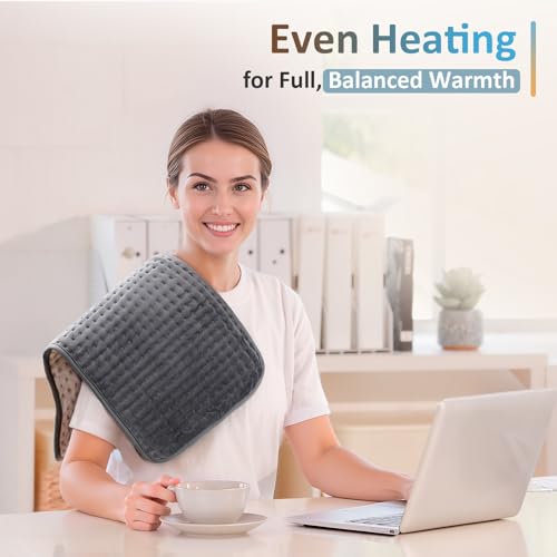 Image of Comfytemp Heating Pad for Back & Period, FSA Eligible Electric Large Heat Pad, Fathers Day Dad Gifts for Men Women Mom Birthday, HSA Approve Moist Neck Shoulder Legs Knee Heated Pads Washable, 12 inchx24 inch