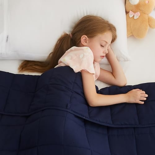 L'AGRATY Weighted Blanket - 36"x48" 3lbs Microfiber Material with Glass Beads Small Blanket for All-Season Summer Fall Winter Soft Thick