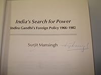 India's Search for Power: Indira Gandhi's Foreign Policy 1966-1982: Indira Gandhi's Foreign Policy, 1966-82 0803994753 Book Cover