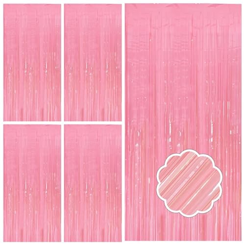 Rideau de fête rose clair pour sublimer l'ambiance de votre baby shower ou mariage