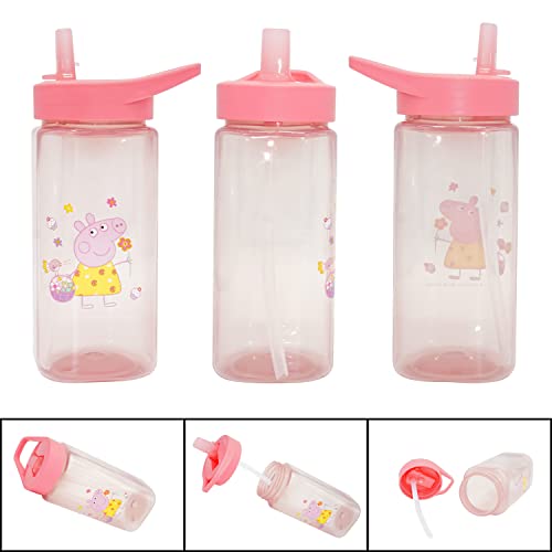 HOVUK® 1 borraccia Pepa Pig da 350 ml, in plastica...