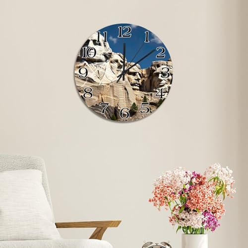 Horloge murale Mount Rushmore lisible 38 cm pour grands espaces - 6