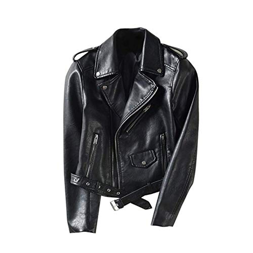 semen Damen Lederjacke Freizeit Übergangsjacke Biker Zip Motorradjacke...