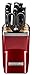 KitchenAid KKFMA11CA Professional Series 11 Piece Cutlery Set, Candy Apple Red