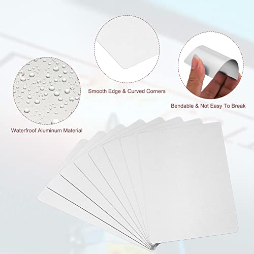 Tarjetas de metal para negocios PATIKIL de aluminio grabable para proyectos DIY 3