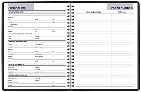 AT-A-GLANCE 2020 Monthly Planner, DayMinder, 7" x 8-3/4", Medium, Black (G40000)