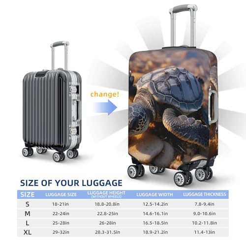 Luggage Cover Elastic Suitcase Cover Protector Cute Sea Turtle Luggage Covers Travel Suitcase Covers Carry On Luggage Sleeve Suitcase Baggage Cover for Adult Travel2