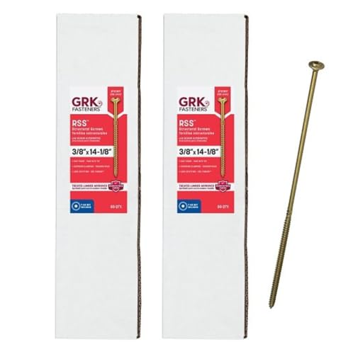 Image of GRK 12307 3 /8x14-1 /8 Star Drive Washer Head Climatek Coated Steel RSS Rugged Structural Screws, 100 /Box