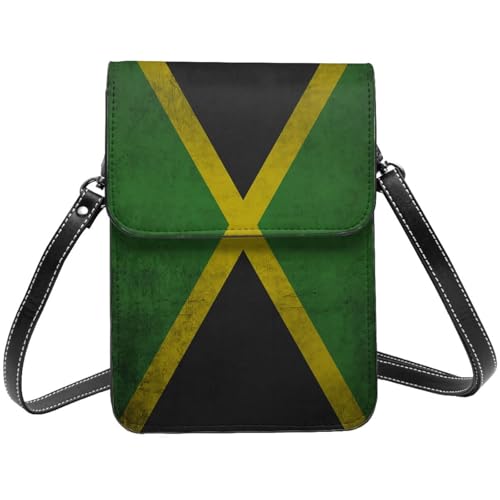 Jamaica Jamaicans vintage Flag Small Crossbody Bag Is A Shoulder Bag Designed For Women And Girls Cell Phone Crossbody Wallet Purses With Card Slots Adjustable Strap