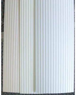 JCBlinds Vertical Blind Replacement Vanes Ribbed White 5PK 82 1/2" x 3 1/2" Light Blocking, Durable PVC