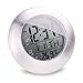 hito 6.8"Large Waterproof Bathroom Shower Clock Wall Silver Aluminum Date Day Indoor Temperature Suction Cup and Stand (Aluminum finish)