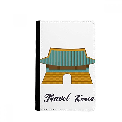 DIYthinker South Korea Gwanghwamun Gate Passport Holder Notecase Burse Wallet Cover Card Purse