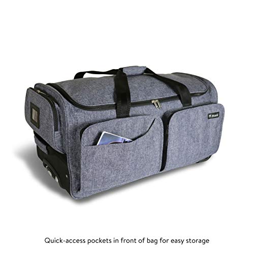 Mavii Costume Rack Duffel-Wheeled 28 Inch Collapsible Bag, Grey, One Size