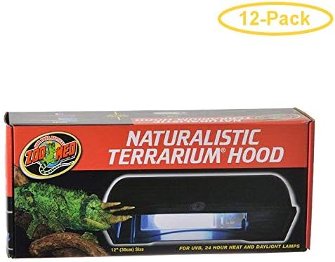 Zoo Med Naturalistic Terrarium Hood 1 x 60 Watts (12" L x 5" W x 3.5" H) - Pack of 12