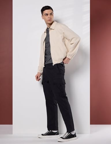 Image of Symbol Premium Men Lightweight 100% Cotton Cargo Pants - Relaxed Fit | Casual & Travel Wear | Pure Cotton (Available in Plus Sizes)