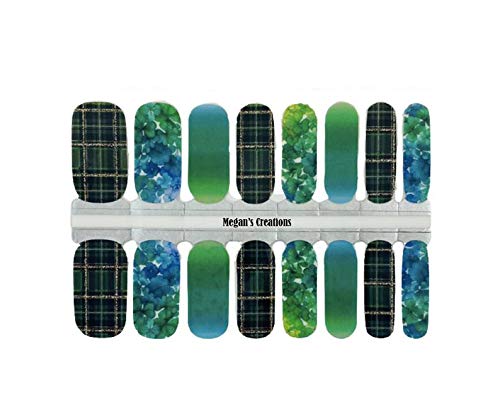 St. Patrick Day Plaid Design #2 Nail Polish Wraps - Nail Polish S...