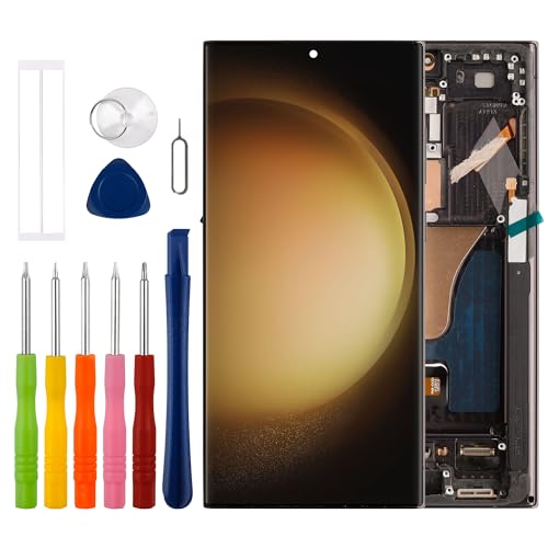 Écran tactile OLED réparer vitre cassée Galaxy S23 Ultra SM-S918E