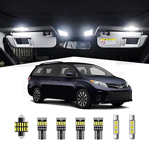 Kit 15 piezas luces LED interior para Toyota Sienna miniatura 1