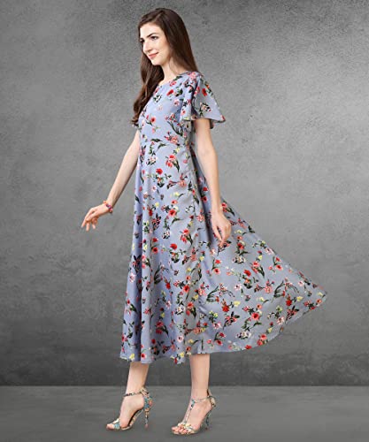 Image of QIQI Women's Crepe A-Line Maxi Casual Dress