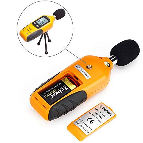 Cadrim Digital Schallpegelmessgerät, Tragbare Schallpegelmesser 30dB bis130dB Dezibel Messgerät mit LCD-Display für Fabriken und Straßen Verwendet Werden