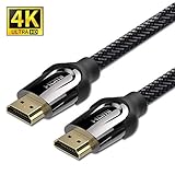 【TRANSMISIÓN DE ALTA VELOCIDAD】 Este cable HDMI tiene una velocidad 18Gbps, 4K@60Hz, 2160p, 1080p. Conectores capa PVC chapados oro asegurar estabilidad y protección contra interferencias externas
