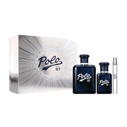 Opiniones de Ralph Lauren Perfumes los 10 mejores. 43 Ralph Lauren - Set De Regalo de Perfume de Hombre Polo 67 Eau de Toilette, fragancia Fresca y Amaderada con Notas de Piña, Bergamota y Vetiver en Versión de 125ml, 40ml y...