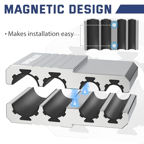 Image of Universal Barrel Vise Clamp with Magnetic Assembly, Aircraft-Grade Aluminum, Fits .550-.920 inch Barrels, Anti-Marring Rubber Lining