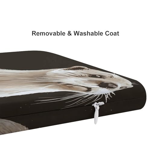 Coussin de sol de méditation carré et tapis nomade en mousse mémoire imprimé - 5