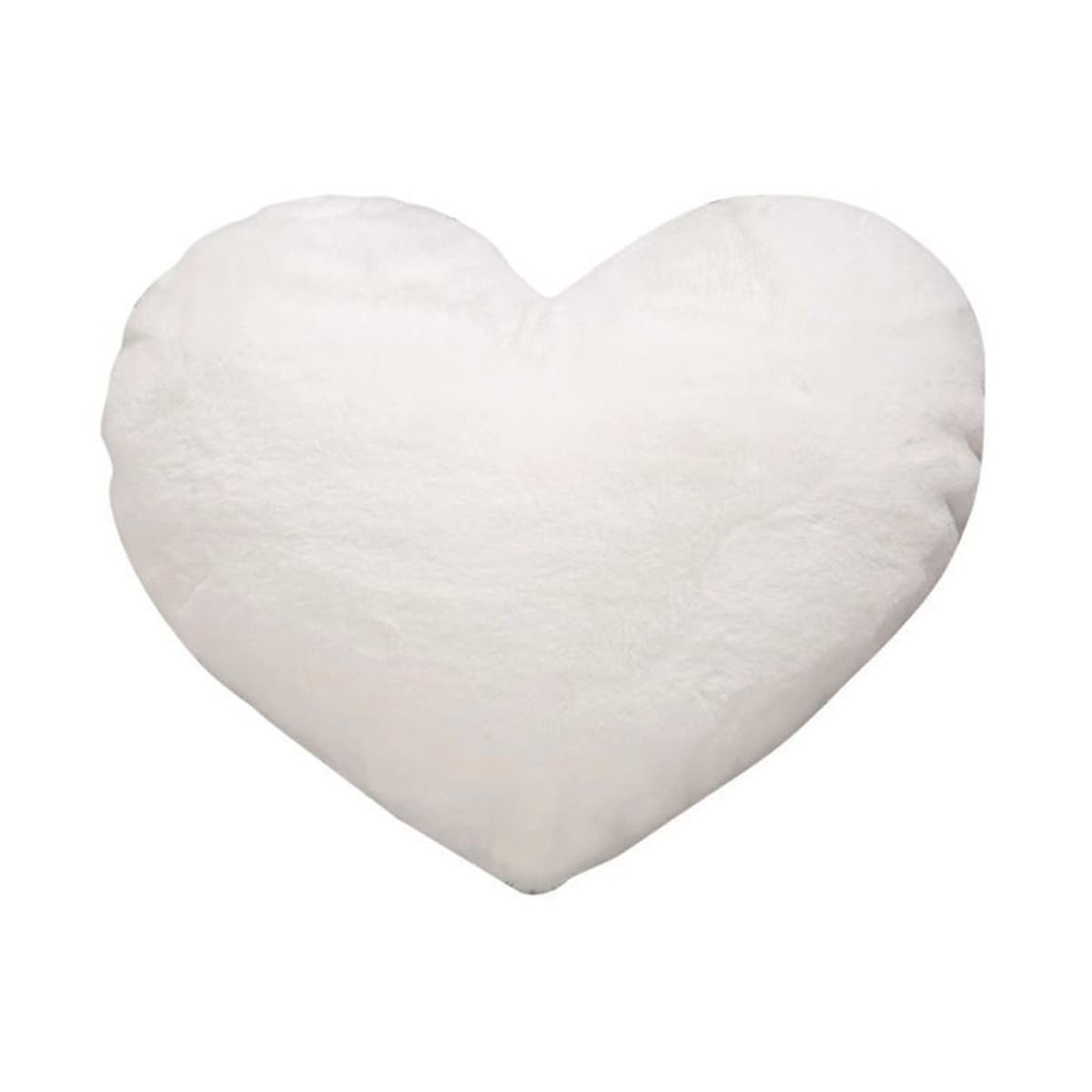 FOUTP Heart Pillows, Light Pink Heart Shaped Pillows, Washable Soft Fluffy Decorative Cushions, Love Throw Pillows Gifts, Women Girls Living Room Decor (46 * 36cm,white)