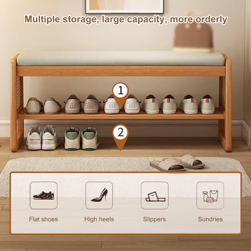 Banc à chaussures avec sièges : rangez enfin votre entrée encombrée