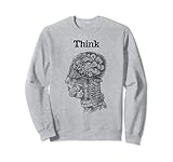 8.5 oz, Klassisch geschnitten Steampunk Zeichenkopf Think Mechanische menschliche Gehirngetriebe Sweatshirt