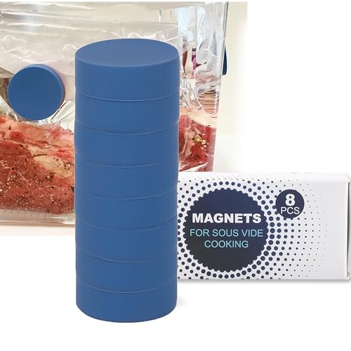 Comparison: Best Sous Vide Accessories 4 TonGass 8-Pack Sous Vide Magnetical Weights Works on All Sous Vide Machines, Silicone-Coated Magnets for Keeping Bags Submerged & Prevent Floating, Powerful Food Safe Weighted Magnets for Containers