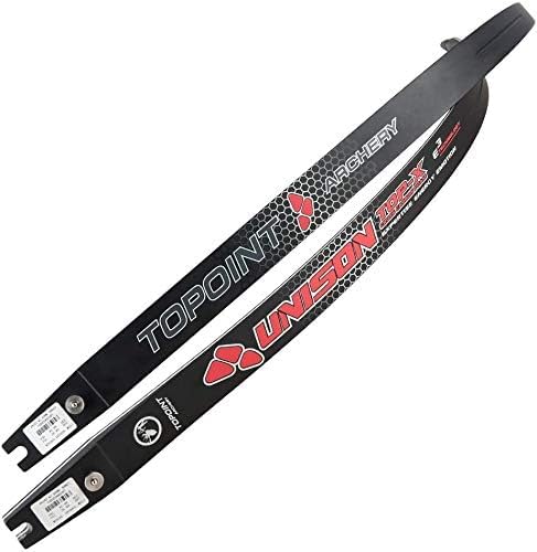 TOPOINT ARCHERY Unison ILF Recurve Bow Limbs 66/68/70inch, Carbon/Foam Limbs 22-48lbs, Compatible for 25” Riser, for Adult,Youth and Teens (26, 70 INCH)