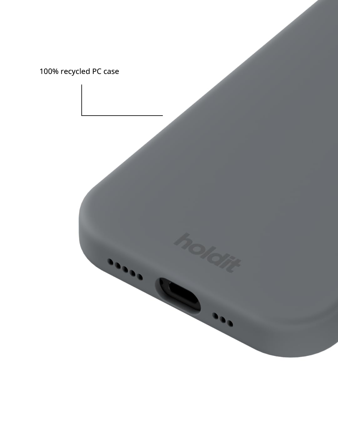 Amazon.co.jp: Holdit スマホケース (iPhone 14 Pro/スペースグレー