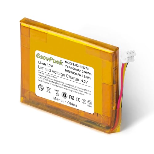 GsevPuek Replacement Battery for Zebra CS3070,CS3300 Barcode Scanner.PartNO,82-133770-03,82-133770-01,800mAh,Li-ion.
