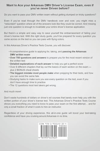 Arkansas Driver's Practice Tests: 700+ Questions, All-Inclusive Driver's Ed Handbook to Quickly achieve your Driver's License or Learner's Permit (Cheat Sheets + Digital Flashcards + Mobile App) - Image 2