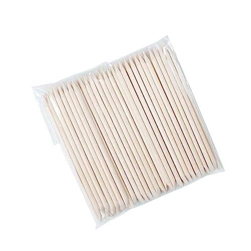 Gogogmee Professional Nail Cuticle Pusher Tool Set 100 Pieces Nail Art Sticks Instant Cuticle Remover Dead Skin Rhinestone Picker