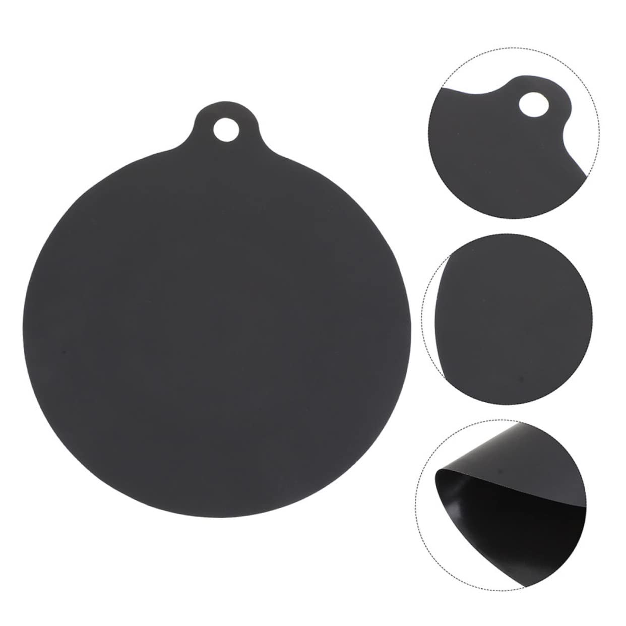 Silikon Induktionskochfeldmatte Schwarz Hitzebeständig Rutschfest Leicht zu Reinigen für Haushalt